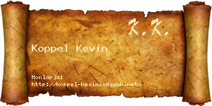 Koppel Kevin névjegykártya